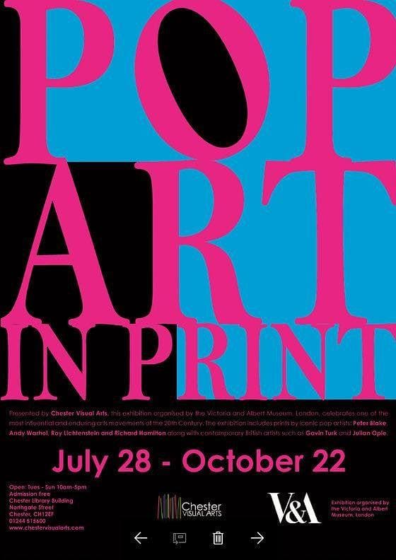 chester pop art in print poster
